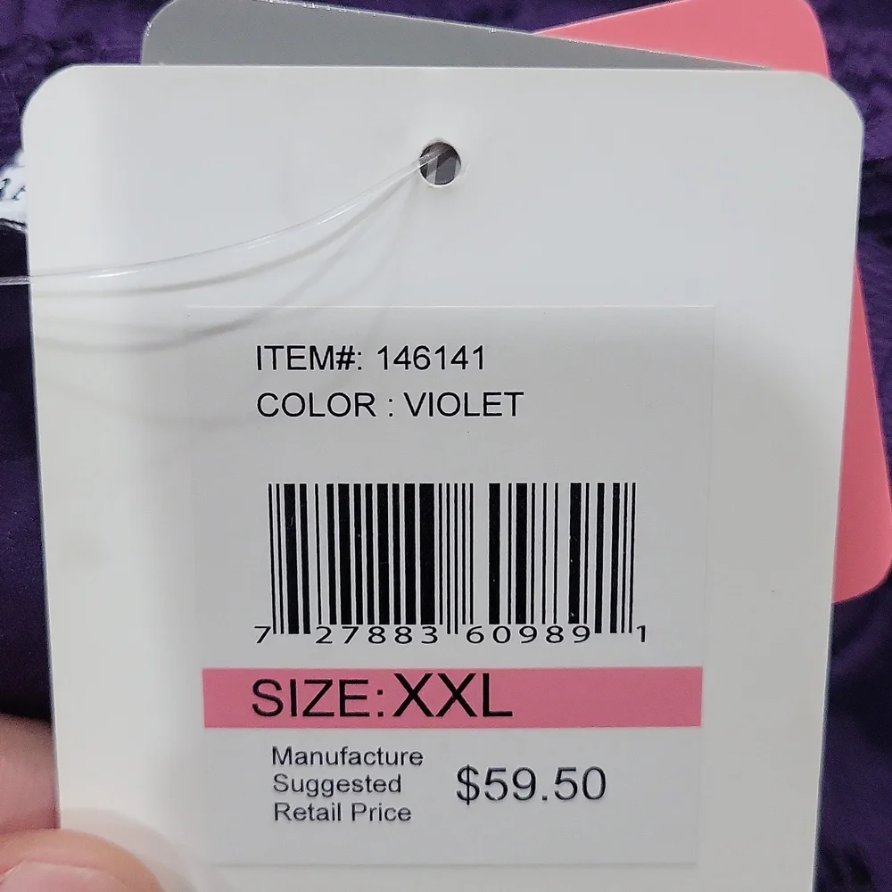 Women's elegant blouse 👚 Company ELLEN TRACY size XXL color: Violet - Picture 7 of 7